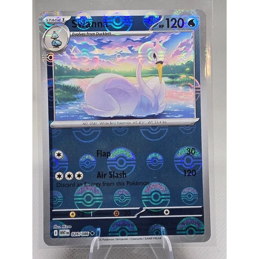 Swanna [Poke Ball] #26 Pokemon White Flare